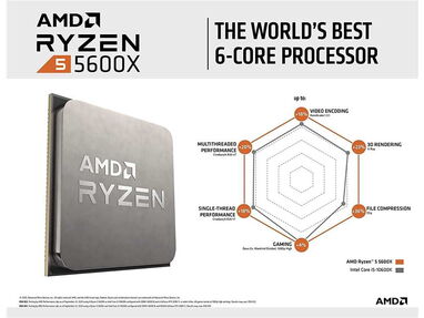 0km✅ Micro AMD Ryzen 5 5600X +Disipador 📦 AM4, 6 Core ☎️56092006 - Img 62547538