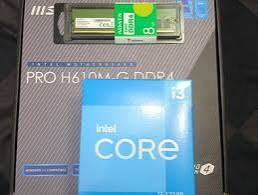 ¡¡¡kit de 12na gen core i3  board MSI PRO  H610M-G + micro I3 12100 +RAM DDR4 8GB 3200MHZ - Img main-image