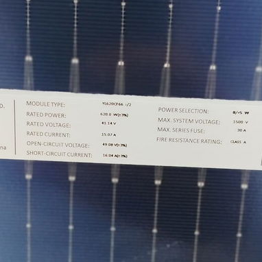 Panel Solar Bifacial Monocritalino Yingli Solar 620W - Img 123120944