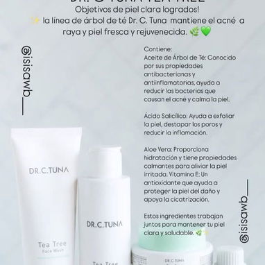 🌱 LÃnea Tea Tree (Todas las edades - Piel Grasa y Mixta): El control total que tu piel necesita. Regula el exceso de gr - Img 122809273