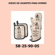 JUEGO DE GUANTES PARA HORNO - Img 55729095