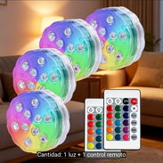 Set de 4 luces impermeables con control remoto - Img 57641560