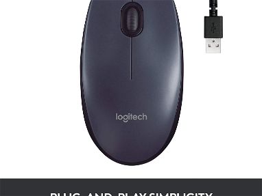 Logitech Ratón USB con cable M100R Negro oscuro - Img main-image-45658660