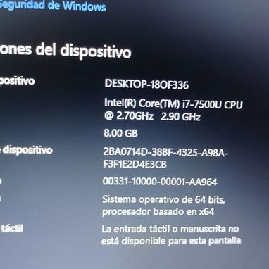 OFERTON- LAPTOP HP PROBOOK + i7-7500u+ 8gb+ TV NVIDIA 930 +DISCO 500GB + PANTALLA 17 PULG + BATERIA 3HORAS - Img 124733555