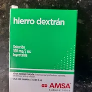 hierro dextrano ampula de 2ml 100mg caja de 3 ampulas vence 2028 - Img 55752953
