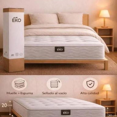 Colchón EKO sellado al vacío: tírate y descansa como mereces !!! Levántate solo para recibirlo en tu puerta (mensajería) - 2/2