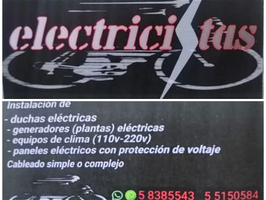 Eléctricista instalador de duchas electricas, plantas (generadores eléctricos) equipos de 220v etc etc. Ernesto 58385543 - Img main-image