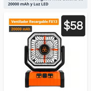 Ventilador recargable 20000mah - Img 56981559