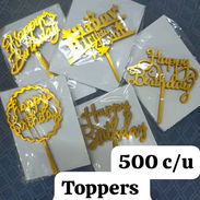 Toppers originales, saborizante, mariposas, coronas, papel comestible, matizador - Img 57922003
