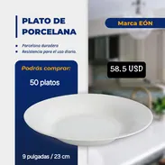 🍽️ PLATOS DE PORCELANA VARIOS MODELOS 🔴 EÓN 🆗 1 u 💲 1.5 USD 🆗 4 u 💲 5.6 USD 🆗 8 u 💲10.4 USD 🆗 50 u 💲58.5 USD - Img 51871447