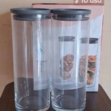 JUEGO DE ENVASES DE CRISTAL. ÓPTIMA CALIDAD - 2/3