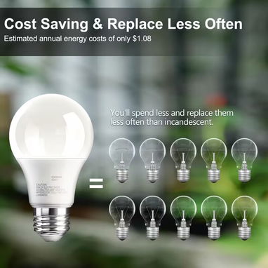 Bombilla LED A19 E26 Blanco Día 5000K/Blanco y Neutro 4000K/Blanco Suave - 2/7