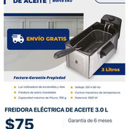 🍟 Freidora eléctrica de aceite EKO de 3 litros | Acero inoxidable y envío gratis 🚚 - Img 58256652