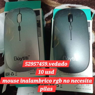 52957459 wifi usb.. mouse inalambrico rgb,bateria de litio incorporada.. adaptador de red usb 2.0... - 3/3
