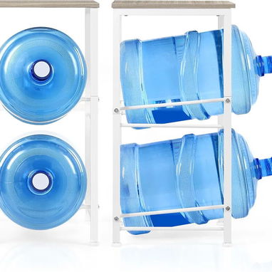 Soporte para botella de agua de 20lts con estante superior, soporte dispensador de agua resistente para cocina, sala - Img 121264963
