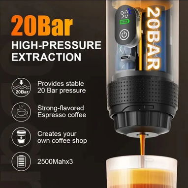 Dile adiós a no poder hacer un rico café por falta de electricidad o gas, solucion!, cafetera recargable y portatil - Img 123481997