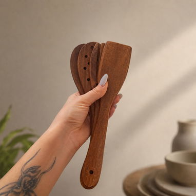 Artículos de madera tabla de picar, Tostonera, juegos de cubiertos, cepillera y colgadores - Img 123843773