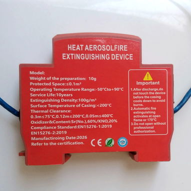 🚒DISPOSITIVO EXTINTOR DE INCENDIOS POR AEROSOL DE CALOR  💵Precio: 14USD ✔️Peso de la preparación: 10 g ✔️Espacio prote - 2/2