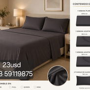 Juego de Sábanas Full Camero Cotton Like Feel — 4 Piezas - Img 56227311