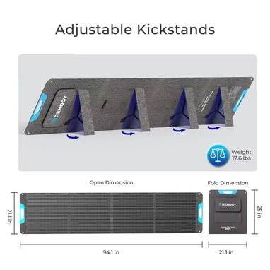 ☀️ PANEL SOLAR PORTÁTIL RENOGY 200W N-TYPE PLEGABLE IP65 – ENVÍO DISPONIBLE + GARANTÍA - 5/5