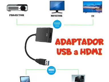 Adaptador USB 3.0 a HDMI/ USB a HDMI/ Adaptador usb a vga - Img main-image