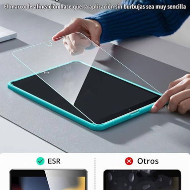 🍑ESR Pack de 2 Protectores de Pantalla de Vidrio Templado para iPad 10.2"🍑 - 3/6