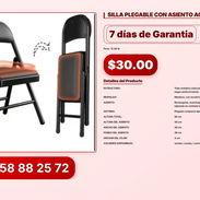 SILLA PLEGABLE CON ASIENTO ACOLCHADO VPT#-0321 - Img 56831203