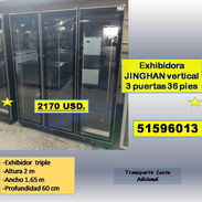 Exhibidora JINGHAN vertical 3 puertas 36 pies   2170 USD...51596013...Transporte costo adicional (Star-1002) - Img 57851532