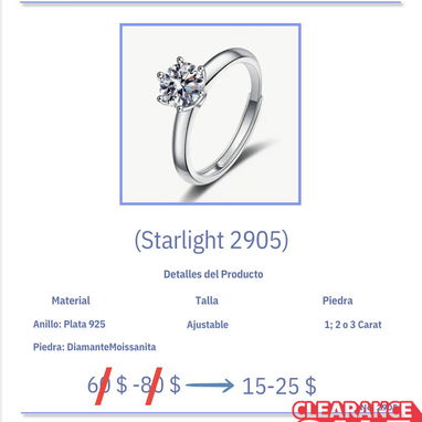 Anillos de Compromiso // Anillos para Regalos // Cadenas para Regalo (LIQUIDACIÓN ESPECIAL) - Img 115661230