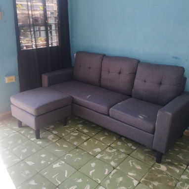 🚧 SOFÁ 🛋️ COLOR BLACK Y BROWN 🚧 - Img 122132135