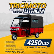 Triciclo eléctrico con baterías de Lithium 72V 100Ah 3000W ( Importados de Panamá) - Img 56093380