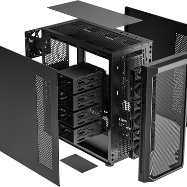 Chasis DARKROCK Classico Max Storage Master FULLTOWER para 10 hdd 3,5" y 3 SSD de 2,5 y 4 fanes new 52815418 - Img 111672099