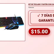 KIT DE TECLADO Y RATÓN CON CABLE TF230 . - Img 58306800