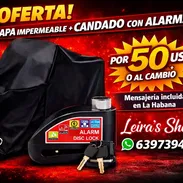 ‼️Capa impermeable + candado anticizalla con alarma‼️ - Img 56084761