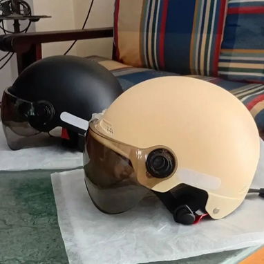 Cascos para moto 55119198 jet con visor calobar para protejer los ojos de las inclemencias del tiempo y la vía y del sol - Img 122434641
