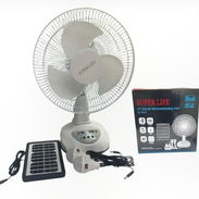 VENTILADOR RECARGABLE DE MESA SUPER LIFE 12" + PANEL SOLAR - Img 55340665