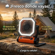 🌀 Ventilador Recargable X11 – Camping + Luz LED + Control – 59 USD ¡Mejores precios y calidad conmigo! - Img 56668511