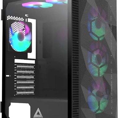 Chasis midtower Montech X3 mesh con 6 fanes RGB y cristal lateral52815418 - Img 100475248