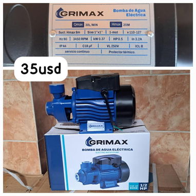 Ladrón de agua, bomba autocebante, motor de agua 1hp - Img 121835390