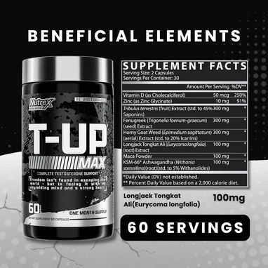 T-UP MAX NUTREX 60CAP-30SERV 58234161 FITNESSARMY - Img 87263029