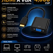 Adaptador HDMI a VGA - Img 55965412