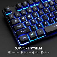 Combo (juego) Rii Teclado Sensación Mecánica LED y Mouse Gamer - Ergonómico, Retroiluminado, para PC/Laptop/Oficina - Img 56130200