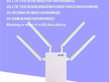 Router KuWFi 3G/4G Exterior IP65 LTE Sim 150mb/s 0km - Img 59384505