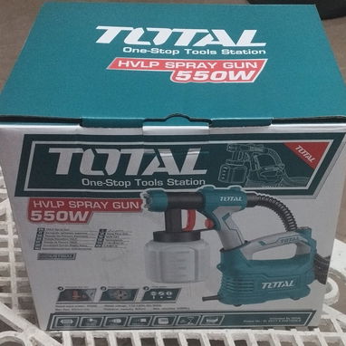 Pistola de pintar 𝗧 𝗼 𝘁 𝗮 𝗹 industrial (uso profesional en empresas de construcción) 550W con compresor portatil - Img 109913798