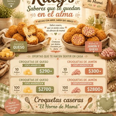 Croquetas de Pollo, Jamón, Queso. Bolitas de queso, Bolitas de Queso y Jamón. - Img 123055862