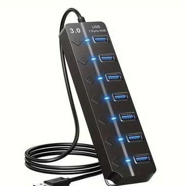 📞53884600.🎇 Hub USB 3.0 – 7 Puertos con Interruptores🎇 Mensajería disponible.🚴 - Img 120108625