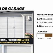 PUERTA DE GARAGE CON PASO PEATONAL Y SIN PASO PEATONAL CON SU MOTOR 👀58080802 - Img 54449543