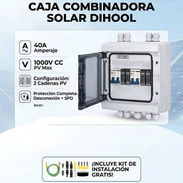 Caja Combinadora Solar Dihool (40A, 1000V AC) braker spd kit instalación gratuito. - Img 57164347