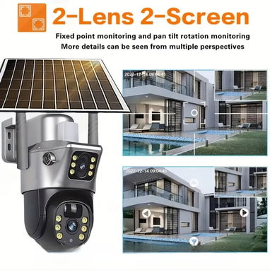 Cámara solar vigilancia exterior 8Mpx/ 2 cámaras - Img 123270448