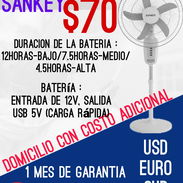 Ventilador Recargable de pedestal 16' Sankey - Img 55019163